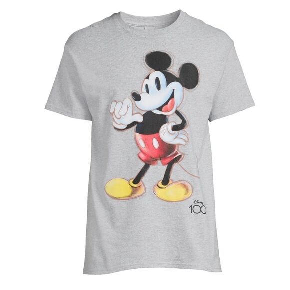 Disney Mickey Mouse Unisex Short Sleeve Crew Neck Graphic T-shirt Sizes L and XL - Picture 4 of 7